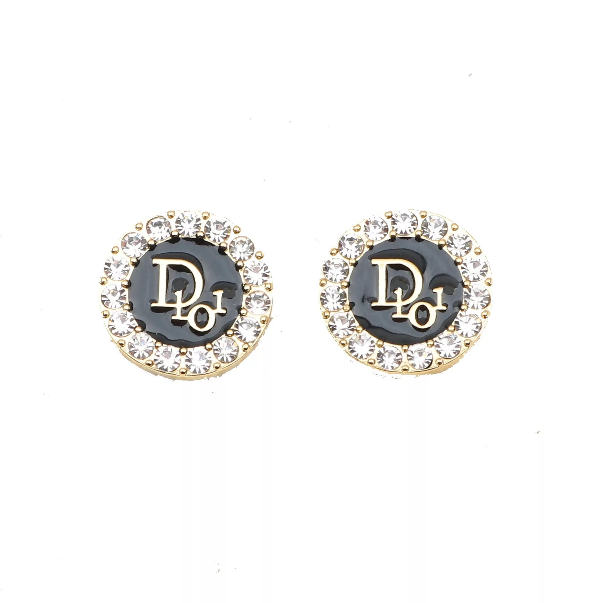D' Luxury Earrings Hoops LV Gold – justbeyoubynohra